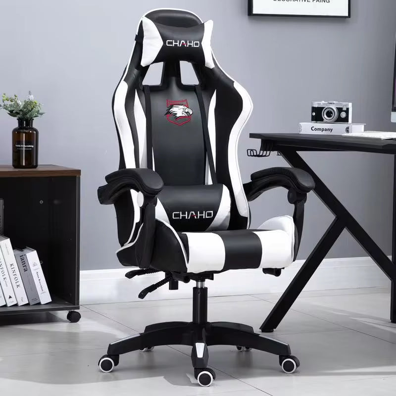 WCG Gaming Chair Computer Chair High-Quality Gaming Chair Leather Internet LOL Internet Cafe Racing Chair Office Chair Gamer New